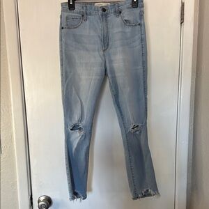 Abercrombie & Fitch Light Blue Distressed Jeans